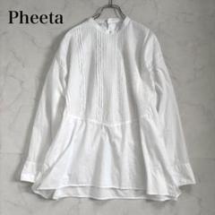 美品✨フィータ トリニティ ピンタック ブラウス バンドカラー