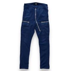 CABANE de ZUCCA 斜めジップ デザインカーゴパンツ 製品染め S