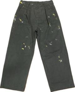 ANCELLM PAINT CHINO TROUSERS BLACK 2 - メルカリ