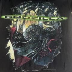 【レア】1998 ゴジラ ビンテージ ポロシャツ M 黒 GODZILLA 映画 レア】1998 ゴジラ ビンテージ ポロシャツ M 黒 GODZILLA 映画