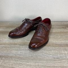 サンタリ　ウィングチップ　レイジーマン　ドレスシューズ　ブラウン