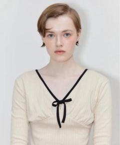 ★SINOON★RIBBON PUFF LONG SLEEVE★リボンパフロングスリーブ kids リボンBIGヘアアクセ付きwhiteパフスリーブロングドレス