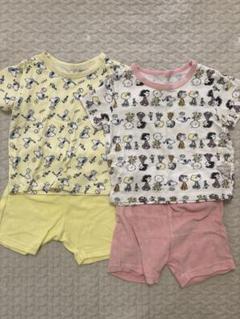 ユニクロUNIQLO スヌーピー　パジャマ2枚セット　80
