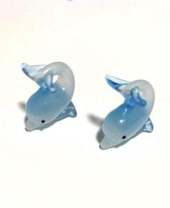 イルカ　ガラス　置物　2個セット