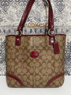 【美品】COACH コーチ F18917 シグネチャー トートバッグ 肩掛け