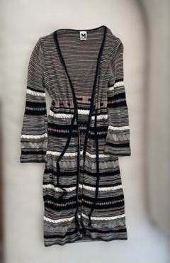 美品　 ミッソーニ　MISSONI カーディガン ロング丈　イタリア製 ☆MISSONI☆ミッソーニ☆総柄カーディガン☆ロング丈