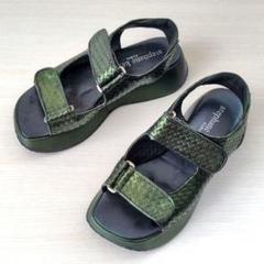 卸売 stephane kelian ステファンケリアン 編み上げサンダル
