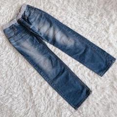 【エドウィン】 ジュニアウエストゴム入デニムパンツ ジーンズ 革タグ