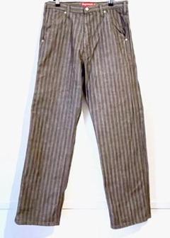Supreme 未着用 Engineer Stripe Denim ブラウン32