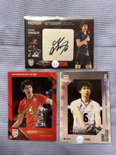 男子バレー日本代表 山内晶大 枚数限定直筆サインカード 生写真カード 金箔サイン