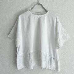 【極美品】45R インドカディdeカットワークTシャツ