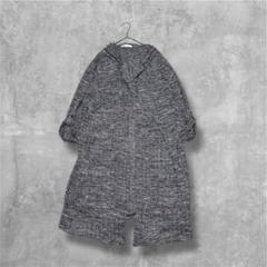s1966 ロングカーディガン フーディー 羽織 ゆったり 大きいサイズ 4L