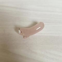 ガラス細工　豚　小樽
