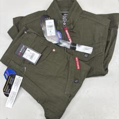 バートル　5011 5012 作業服上下セット　ミルスグリーン　Sサイズ