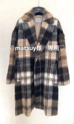 【matsuy】MARELLA ♡ チェックシャギーコート matsuy様専用】MARELLA ♡ チェックシャギーコート - メルカリ