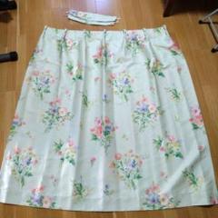 ニトリ花柄薄緑遮光カーテン 高さ135cm x 巾100cm　2枚(使用4ヶ月)