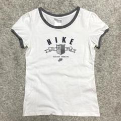 NIKE ナイキ ロゴプリント リンガーTシャツ パフスリーブ 00sのサムネイル