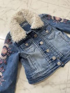 baby Gap 刺繍入りファー襟デニムジャケット 95 ギャップ