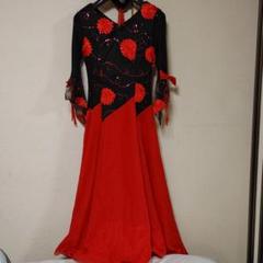 フラメンコ衣装】ブラック×花柄 primaboutique ワンピース