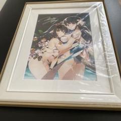 うたわれるもの みつみ美里箔押しサイン入り描き下ろし複製原画　ウルゥル・サラァナ 新品 甘露樹 みつみ美里 直筆サイン入り複製原画 うたわれるもの