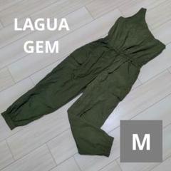 LAGUA GEM【М】ワンショルダーオールインワン カーキ ミリタリー