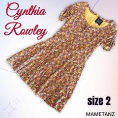 【Cynthia Rowley】シンシアローリー　裏地有 サイズ2 ワンピース