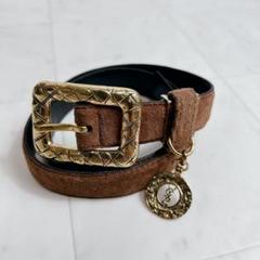 Yves Saint Laurent レディース ベルト チャーム付き スエード All Accessories Collection for Women | Saint Laurent | YSL