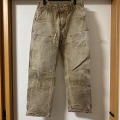 90s 00s カーハート　ダブルニー　鬼フェード　ダックパンツ　古着