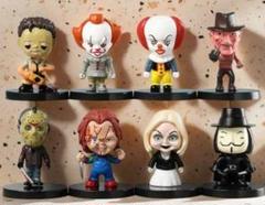フィギュア 8体セット ホラー映画 キャラクター ミニサイズ アメリカン雑貨