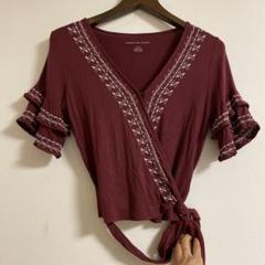 【AMERICAN EAGLE】バーガンディ ラップトップス Sのサムネイル