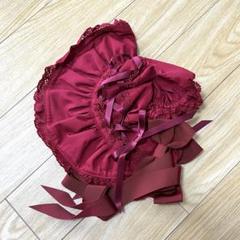 【新品】BABY, ハーフボンネット 赤