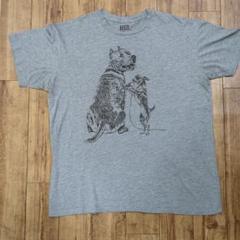 犬のイラスト Tシャツ XLサイズ