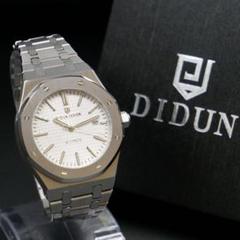【正規品】DIDUN DESIGN 自動巻き シルバーホワイト オートマチック