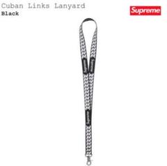 Supreme Cuban Links Lanyard ランヤードネックス Supreme Cuban Links Lanyard Black - SS22 - US