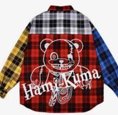 USJ 限定　ハミクマ　チェックシャツ　ハロウィン フリーサイズ USJ ハロウィン ハミクマ チェックシャツ 新品未開封 ユニバ