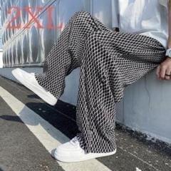 【人気！】ゆったりサイズ　オーバーサイズ　ワイドシルエット　メンズ　黒　2XL