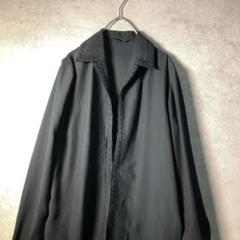aeri様2点セット【ヴィンテージ】レトロ黒ブラウス L used SM20