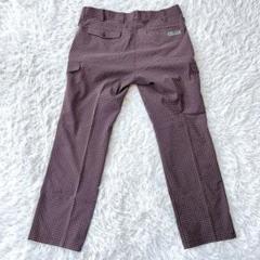 美品 ティゴラ ゴルフウェア 赤チェック パンツ ストレッチ 729