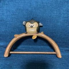 木製フクロウの彫刻オブジェ②☆木彫りのふくろう置物☆OWL