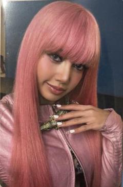 ディースクエアード ビッグタグ ブラックピンク LISA 着 デニム IT36