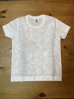 noir kei ninomiya☆綿ポンチハートTシャツ ホワイト noir keininomiya☆綿ポンチハートシリーズ Tシャツ white