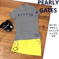 パーリーゲイツ　半袖ゴルフハイネックトップス
