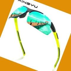 軽量ミラーサングラス☆UV400 スポーツ*アウトドアマラソン釣り*新品