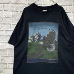 USA製90sヴィンテージTシャツ！シングルステッチ　ブラック半袖古着XL27