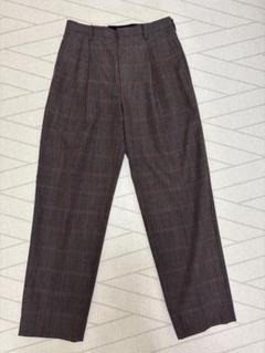 AURALEE BLUEFACED WOOL CHECK WIDE スラックスのサムネイル