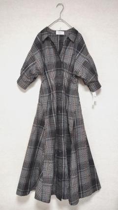 大人気SNIDELチェックワンピース（ブラック）未使用 SNIDEL - SNIDEL(スナイデル)チェックワンピースの通販 by kae's