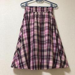 プロポーション ボディドレッシング スカート フレア チェック