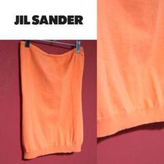 JIL SANDER ジルサンダー オレンジ ニット ひざ丈 スカート