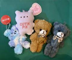 Sweethearts キャンディーハーツクッション付きクマのぬいぐるみセット 抱きつきアニマル/くまのシロップ-3(特大)｜ギフト、ラッピング
