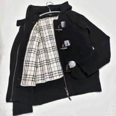 【極美品】BURBERRY LONDON　ダッフルコート　ショート　ウール　黒 2025年最新】BURBERRY LONDON 着丈：ショート レディース